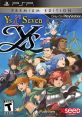 Cover of Ys Seven Premium Edition for PSP featuring dynamic characters and vibrant artwork, exclusive to PlayStation.