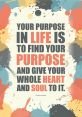 Purpose "What's The Purpose?" The question echoes through the air, the beat of the pounding like a heartbeat in the