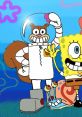 SpongeBob and Sandy Cheeks smile together, showcasing their friendship under the sea in colorful animation.