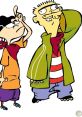 Ed and Edd with playful expressions, showcasing their unique styles and camaraderie from the iconic animated series.