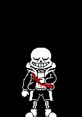 Undertale character Sans in pixel art, showcasing Discord easter egg referencing Megalovania's iconic theme.