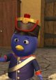 Pablo from The Backyardigans wearing a soldier's uniform and hat, ready for an adventurous performance in Season 1.