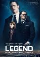 Legend movie poster featuring Tom Hardy as the Kray twins, showcasing themes of crime and duality in London’s underworld.