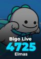 Cute character with a green fin, promoting Bigo Live 4725 Elmas. Join the fun and connect with your favorite streamers!