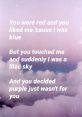 I am Blue The first that comes to mind when thinking about the subject of "I am Blue" is a melancholic guitar strumming a