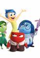 Joy, Sadness, Anger, Disgust, and Fear from "Inside Out" display emotions vividly in a colorful and animated group scene.