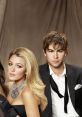 Blake Lively and Chace Crawford pose together, exuding glamour reminiscent of "Gossip Girl" style and drama.