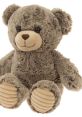 Soft brown teddy bear with round face, stitched nose, and plush fur, perfect for cuddles and gifts for all ages.