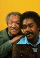 Fred Sanford and Lamont Sanford share a moment in this iconic duo from the classic sitcom "Sanford & Son.