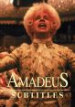 Vibrant scene from "Amadeus," featuring a passionate performance with subtitles, showcasing classical music's dramatic flair.