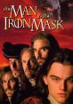 Prominent characters from 'The Man in the Iron Mask' display intense expressions in dramatic close-up scene.