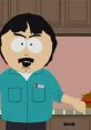 Randy Marsh in the kitchen, expressing his iconic personality from South Park's comedic scenes.