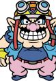 Wario from the WarioWare series, sporting a mischievous grin, vibrant outfit, and distinctive goggles.