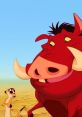 Timon and Pumbaa share a moment in the desert, showcasing their friendship from The Lion King. Nathan Lane's voice brings life.