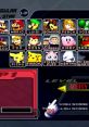 Classic character selection screen from Super Smash Bros. Brawl featuring iconic fighters like Mario, Pikachu, and Kirby.