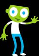 Cheerful green character from Dash 2009-2011 on PBS KIDS, waving and smiling, engaging young viewers with fun learning.