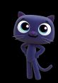 Playful purple cat Bartleby from True and the Rainbow Kingdom, showcasing a charming and friendly expression.