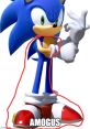 Sonic sus... The distinctive of "Sonic sus..." fills the air, its high-pitched frequency cutting through the noise like a