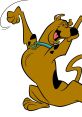 Scooby-Doo joyfully dancing, showcasing his playful personality and iconic collar, perfect for fans of the beloved cartoon.