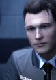 Connor from Detroit Become Human displaying a thoughtful expression, emphasizing his android design and character depth.