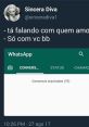 Ta falando com quem The phrase "Ta falando com quem" floats through the air like a whimsical melody, dancing on the edge