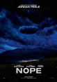 Poster for Jordan Peele's 'Nope,' featuring a mysterious cloud over a mountainous landscape, hinting at suspense and intrigue.