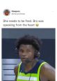 Bro is speaking basketball The of a basketball bouncing on the court fills the air as Bro speaks passionately about the