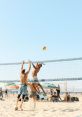 Beach voleyball ace The unmistakable of a beach volleyball ace echoes across the sandy court, causing spectators to erupt