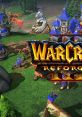 Warcraft III: Reforged gameplay scene with characters, buildings, and a dragon in a lush forest setting.