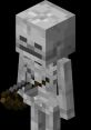 Minecraft skeletonn The distinct clattering of bones echoes through the dark, cavernous corridors of the Minecraft world.