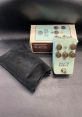 Danelectro Roebuck guitar pedal with true bypass, soft switch, die-cast case, and protective pouch for musicians.