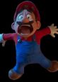 Mario screaming loudly Mario's loud screams echoed through the walls of the castle, sending shivers down the spines of