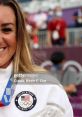 Athlete smiles proudly with Olympic medal, showcasing United States Olympic Team logo during competition event.