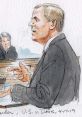 Courtroom sketch of attorney speaking passionately during the U.S. v. Davis case, highlighting key legal arguments.